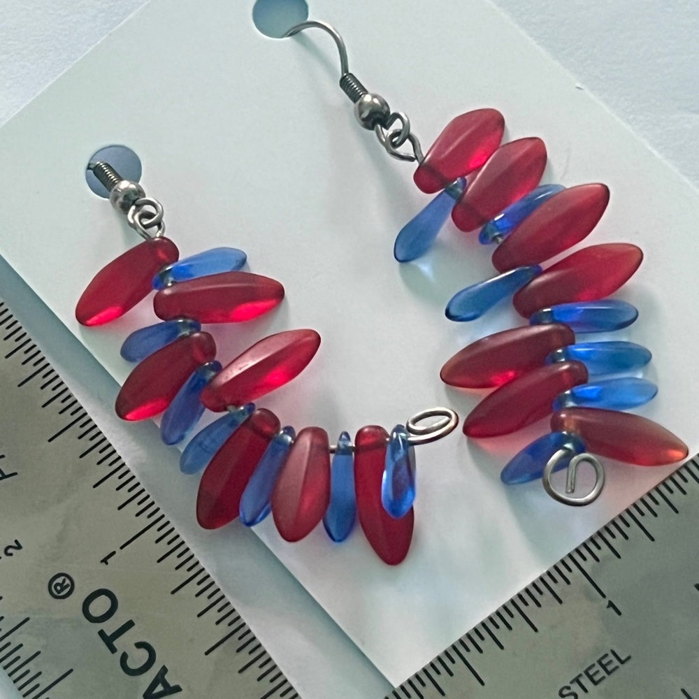 Gypsy Queen Vintage Dagger Bead Earrings Boho